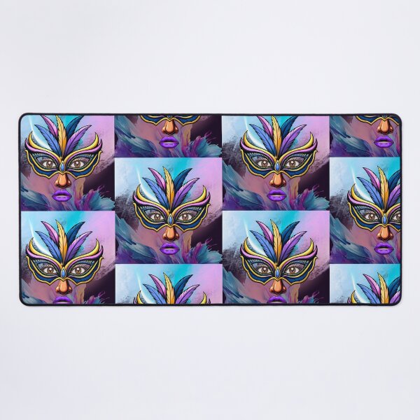 Item preview, Carnival Masquerade Mask Vibrant Art Design designed and sold by tinkeybabes.