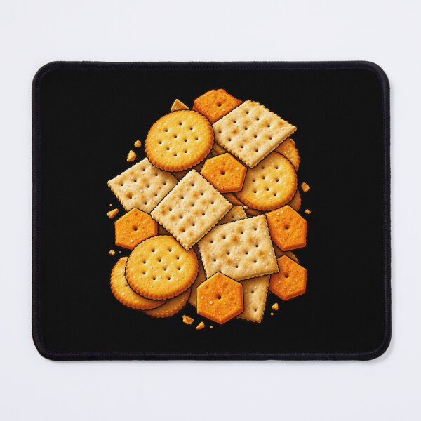 Item preview, Assorted Crackers Snack Illustration designed and sold by ROUX-ART.