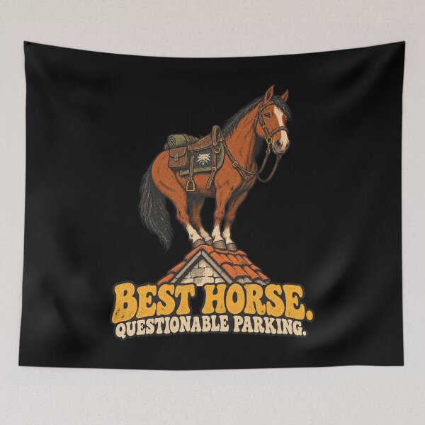 Item preview, Best Horse Questionable Parking designed and sold by Pandaburba.
