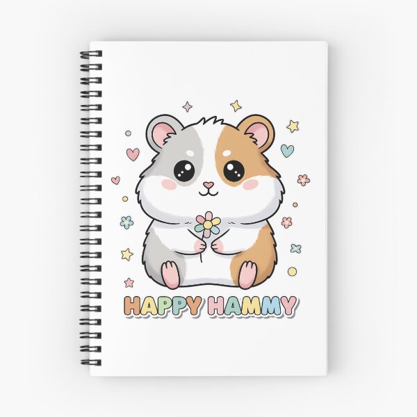 Item preview, Kawaii Hamster - Happy Hammy Cute Pastel Flower Illustration designed and sold by Lucid Dream Pixel.