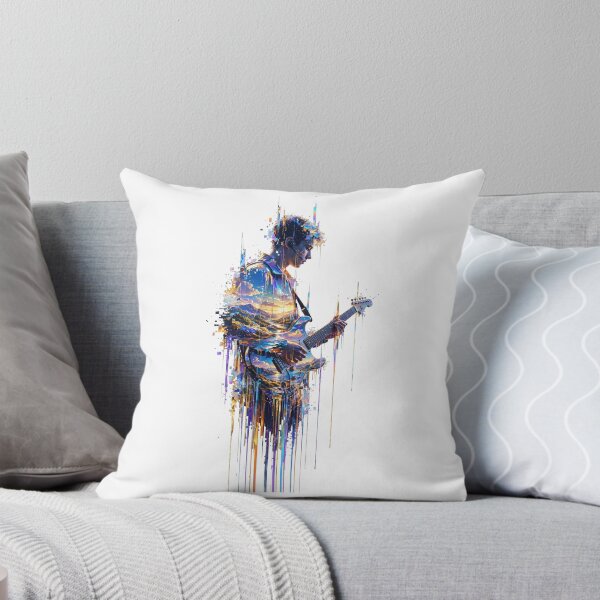 Item preview,  Surreal Cyberpunk Guitarist Landscape Music Design designed and sold by  One City Two Children Studio.