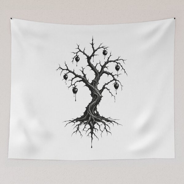 Item preview, Poisoned Roots – Gothic Dark Tree Art designed and sold by LuxmioraArt.