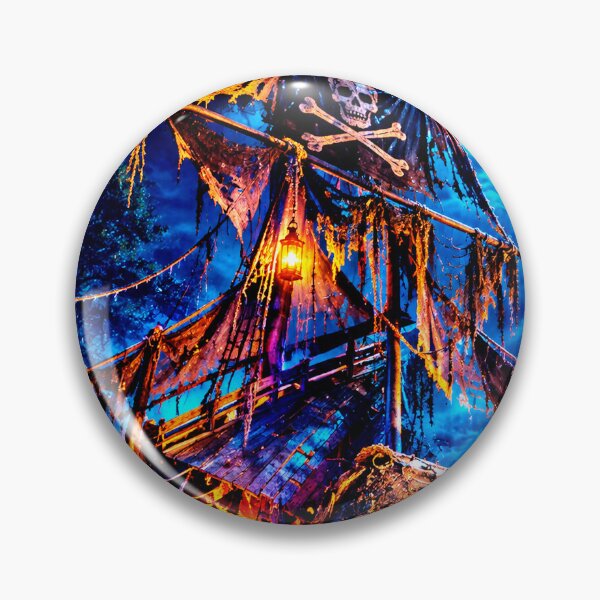 Item preview, Moonlit Haunted Pirate Shipwreck – Spooky Halloween  designed and sold by REVOLVE ART 67.