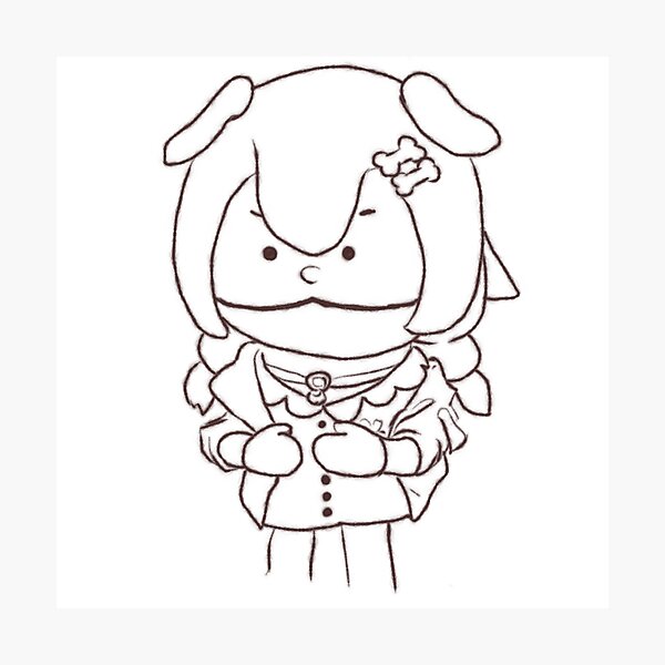 Item preview, Puppet Korone (sketch) designed and sold by Artistic-Ichimi.
