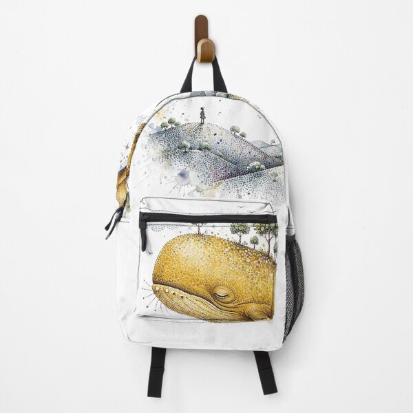 Item preview, Surreal Floating Cosmic Whale Pointillism Design designed and sold by One City Two Children Studio.