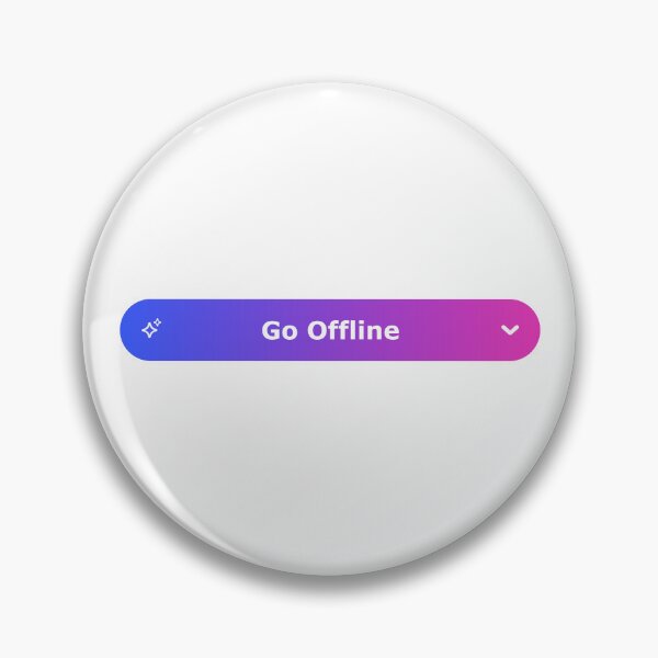 Item preview, Digital Detox – Go Offline Button designed and sold by AnnSign.