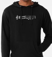 The Lick - Jazz Music Meme (black) Lightweight Hoodie