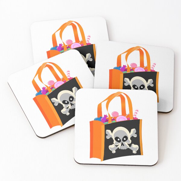 Item preview, Cute Skull Trick or Treat Halloween Candy Bag designed and sold by NAMASTHE WORLD.