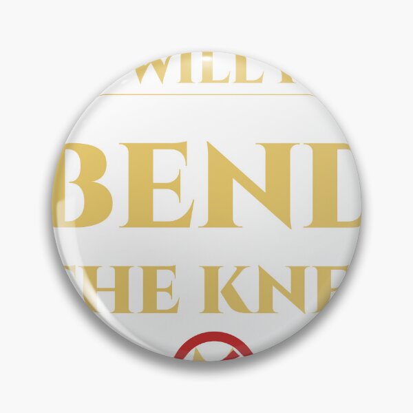 Item preview, WE WILL NOT BEND THE KNEE – No Kings Protest designed and sold by TeeheesAndCo.