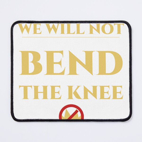 Item preview, WE WILL NOT BEND THE KNEE – No Kings Protest designed and sold by TeeheesAndCo.