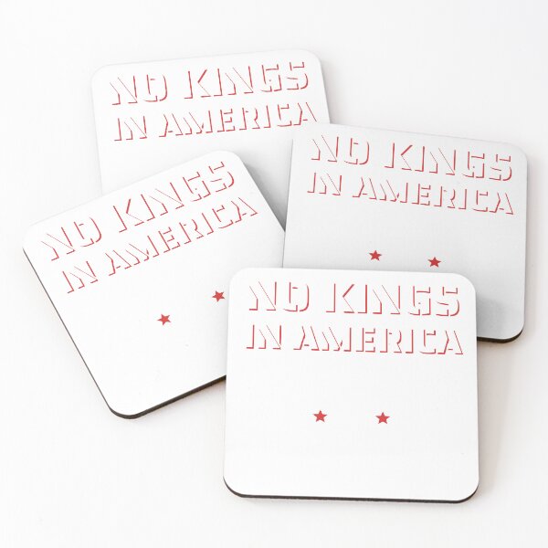 Item preview, NO KINGS IN AMERICA – Stencil Protest designed and sold by TeeheesAndCo.