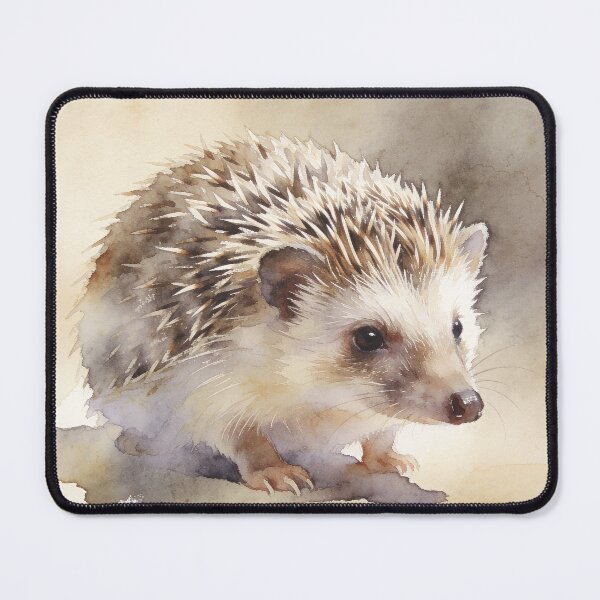 Item preview, Watercolor Hedgehog Portrait designed and sold by LaylaEvans1.