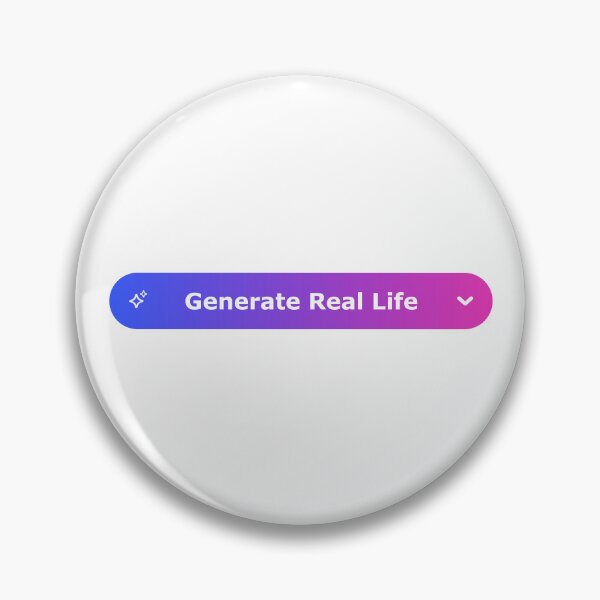 Item preview, Digital Detox – Generate Real Life Button designed and sold by AnnSign.