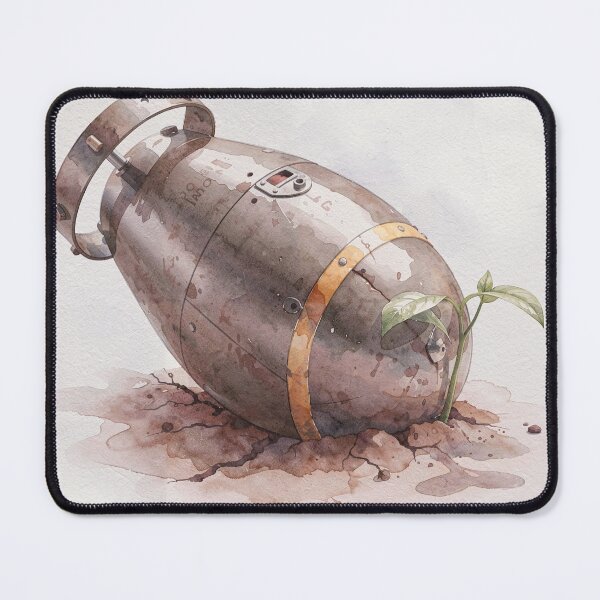 Item preview, Watercolor Anti-War Art - Nature Over Destruction designed and sold by Prepress.