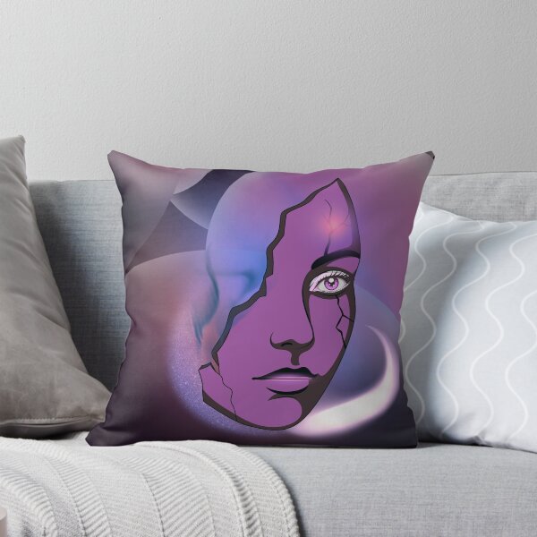 Item preview, Surreal Glowing Cracked Mask Portrait Art Design designed and sold by tinkeybabes.