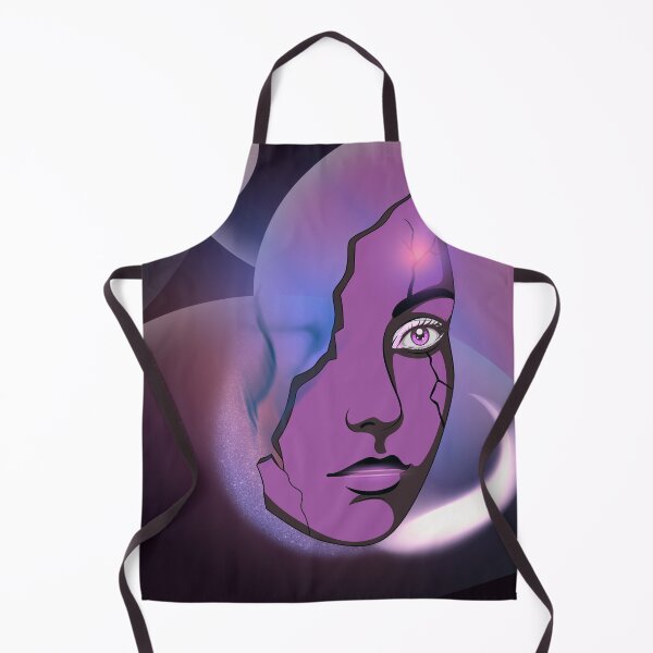 Item preview, Surreal Glowing Cracked Mask Portrait Art Design designed and sold by tinkeybabes.