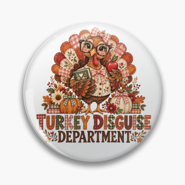 Item preview, Turkey Disguise Department with Bookish Teacher Turkey designed and sold by Cute-and-Co.