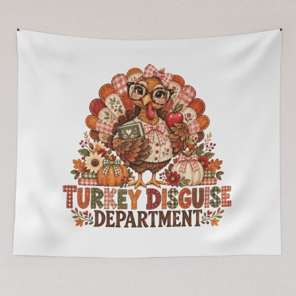 Item preview, Turkey Disguise Department with Bookish Teacher Turkey designed and sold by Cute-and-Co.