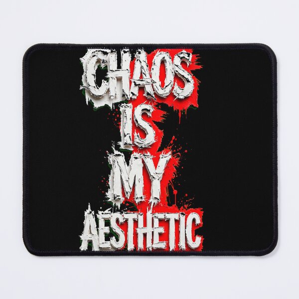 Item preview, Chaos Is My Aesthetic Emo Grunge Typography Print designed and sold by One City Two Children Studio.