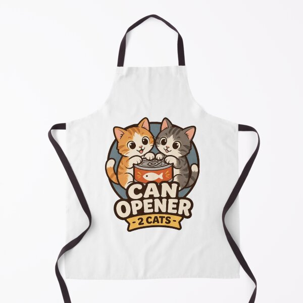Item preview, Cute Cat Holding a Can Opener Illustration Design PERFECT GIFT FOR YOU AND FRIENDS designed and sold by AnishaKhemka.