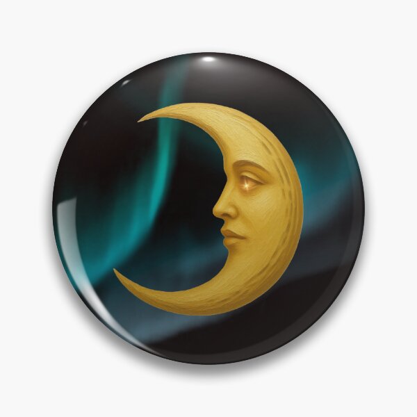 Item preview, Celestial Moon Face Vintage Art Design designed and sold by tinkeybabes.
