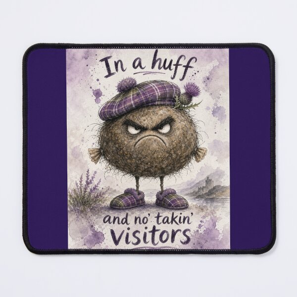 Item preview, Haggis in a Huff – Funny Scottish Watercolour Character designed and sold by DesignsbyDandan.
