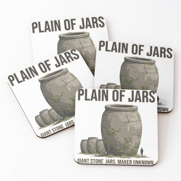Item preview, Plain of Jars — Giant Stone Jars. Maker Unknown. designed and sold by Lucid History.