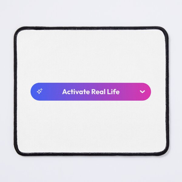 Item preview, Digital Detox – Activate Real Life Button designed and sold by AnnSign.