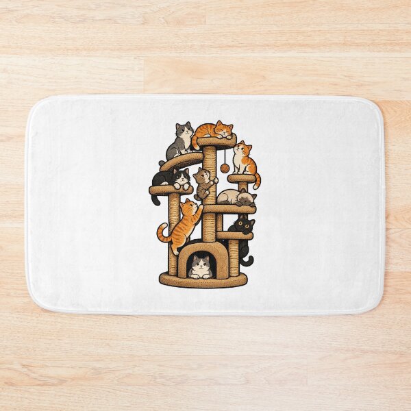 Item preview, Cozy Cat Tree Illustration for Cat Lovers and Feline Enthusiasts PERFECT GIFT FOR YOU AND FRIENDS designed and sold by AnishaKhemka.