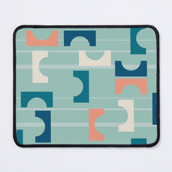 Item preview, Geometric Retro - Half squares and circles designed and sold by jehb.creative.