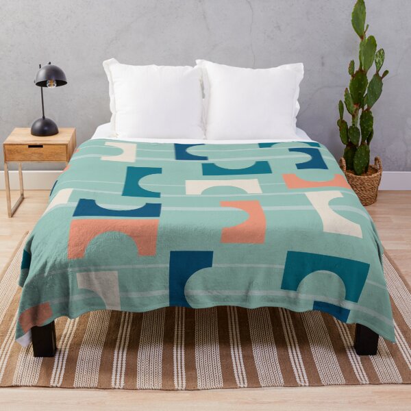 Item preview, Geometric Retro - Half squares and circles designed and sold by jehb.creative.