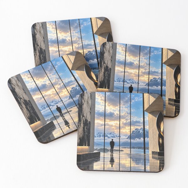 Item preview, Architectural Serenity – Mountain Sunset in a Contemporary Interior designed and sold by Sed94.