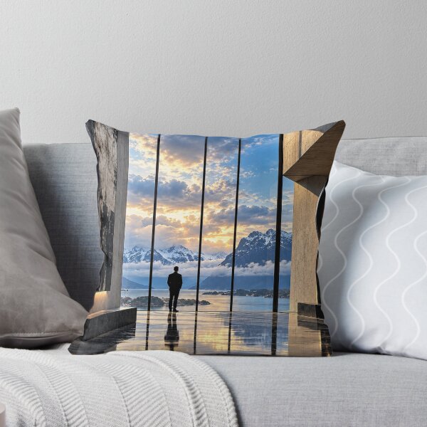 Item preview, Architectural Serenity – Mountain Sunset in a Contemporary Interior designed and sold by Sed94.