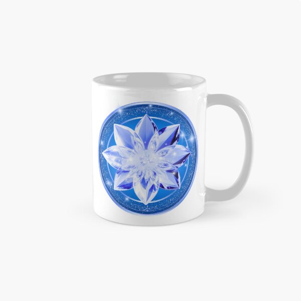 Item preview, 3D Royal Sapphire Blue Crystal Lotus & Platinum Frame designed and sold by MinimalAurashop.
