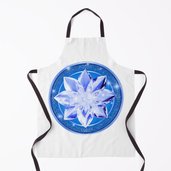 Item preview, 3D Royal Sapphire Blue Crystal Lotus & Platinum Frame designed and sold by MinimalAurashop.