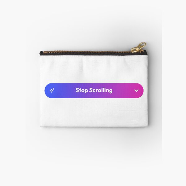 Item preview, Digital Detox – Stop Scrolling Gradient Button designed and sold by AnnSign.