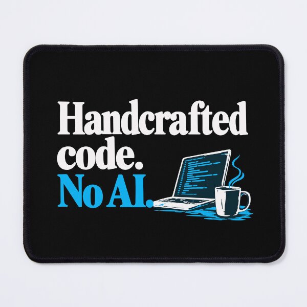 Item preview, Handcrafted Code No AI Solo Builder Design designed and sold by ThreadQuirk.