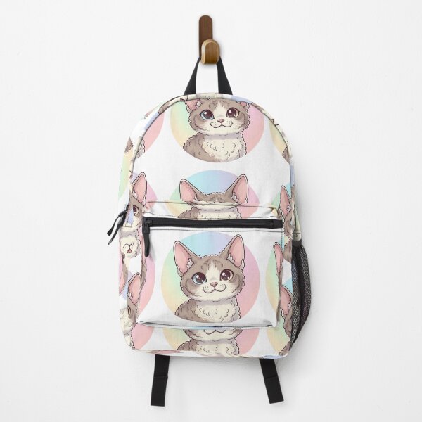 Item preview, Devon Rex Cat - Cute Curly Coat Kitten With Big Eyes designed and sold by Lucid Dream Pixel.