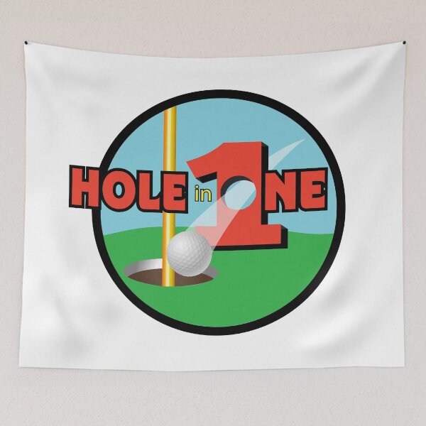 Item preview, Golf ball going through hole in number one designed and sold by Lobo-36.