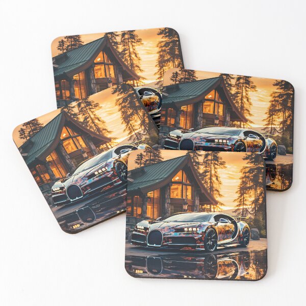 Item preview, Exotic Hypercar at Forest Lodge Sunset designed and sold by RevUpDesign.