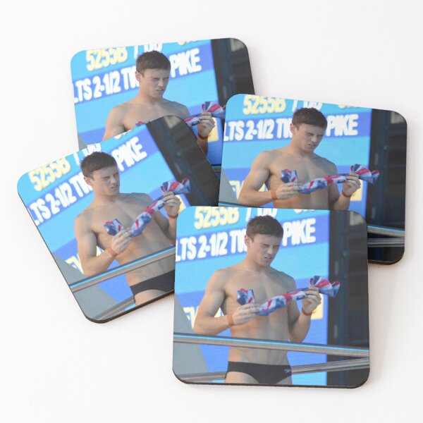 Item preview, Tom Daley 2016 with GB towel - eyes closed designed and sold by Katonym.