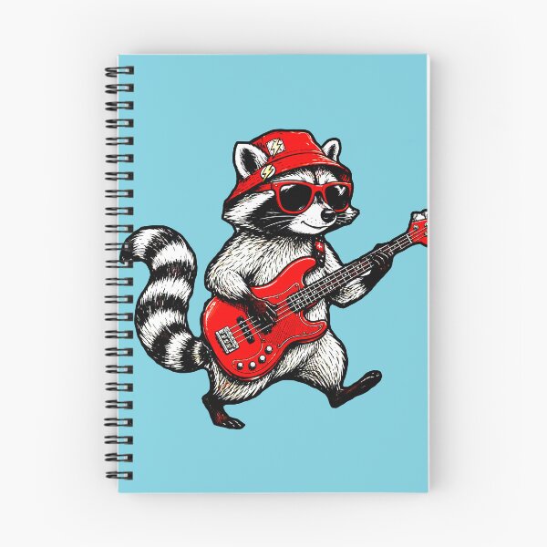 Item preview, Rocker Raccoon Red Guitar Cap Glasses Rock Music Funny designed and sold by AstronautMerch.