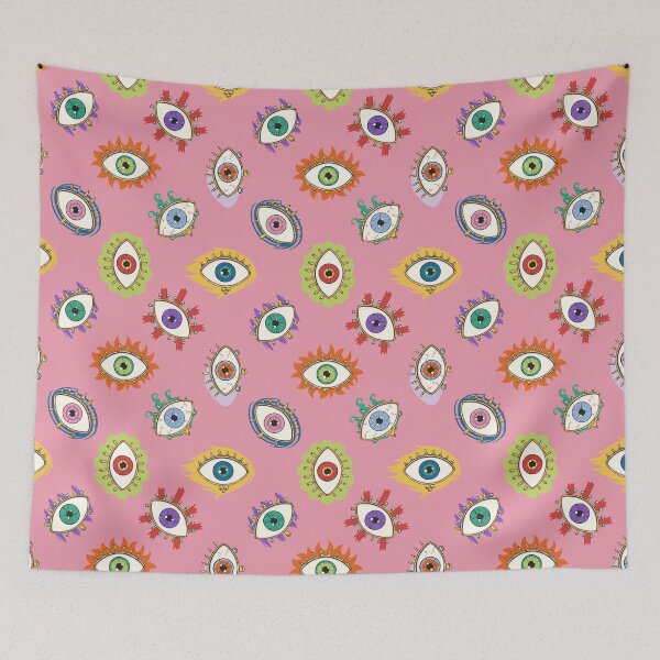 Item preview, Mystical Eyes & Golden Ornaments Pink designed and sold by vaner-vaner.