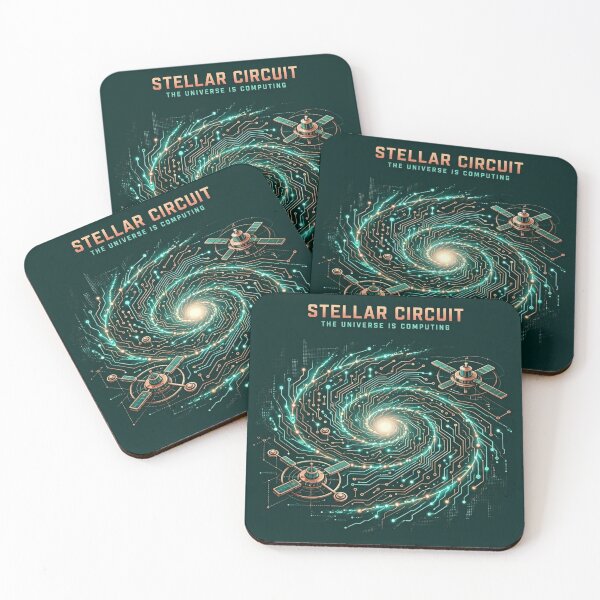 Item preview, Stellar Circuit - Cosmic Galaxy Circuit Board Space Art designed and sold by Dogandesighn.