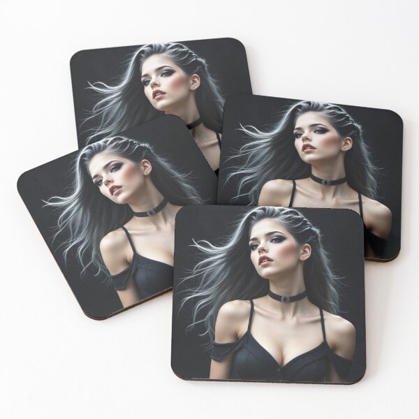 Item preview, Freya on the Mountain | Pretty Girl Portrait designed and sold by KasaHunterHarem.