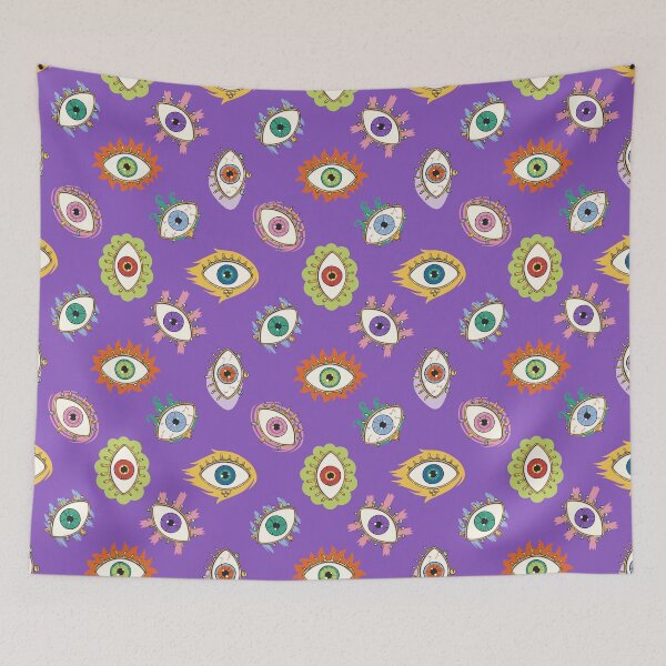 Item preview, Mystical Eyes & Golden Ornaments Purple designed and sold by vaner-vaner.