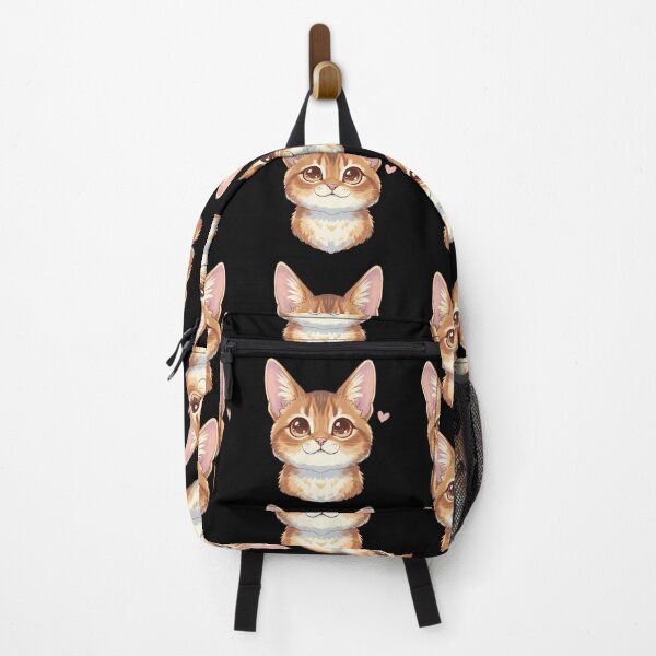 Item preview, Kawaii Abyssinian Kitten - Cute Big Eyed Ruddy Cat Face Art designed and sold by Lucid Dream Pixel.