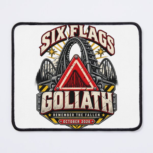 Item preview, Six Flags Goliath Roller Coaster Warning — Remember the Fallen designed and sold by Atlant11.