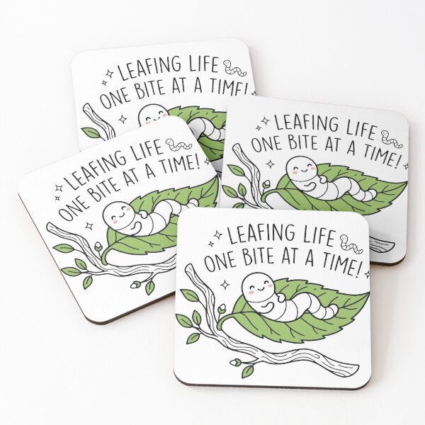 Item preview, Cute Leaf Bug Leafing Life Pun Art designed and sold by ThePrintArt.