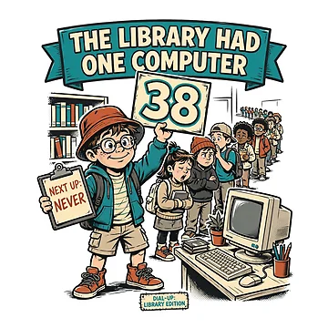 Artwork thumbnail, The Library Had One Computer by Hearth & Hue